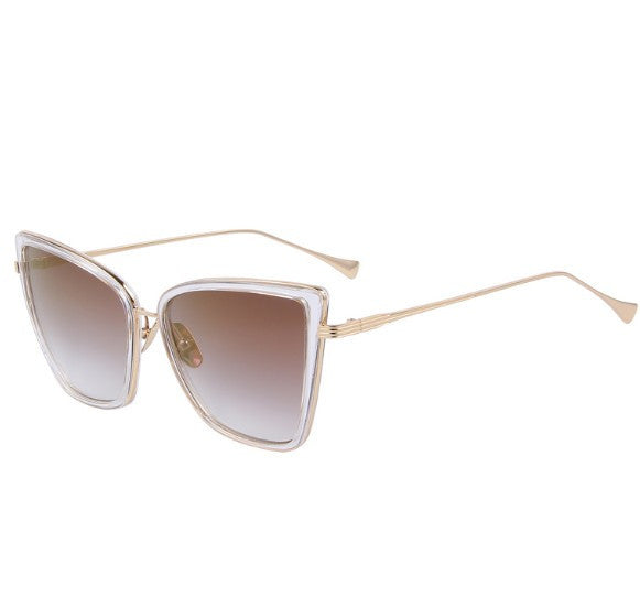 Metal Cat Eye Design Sunglasses